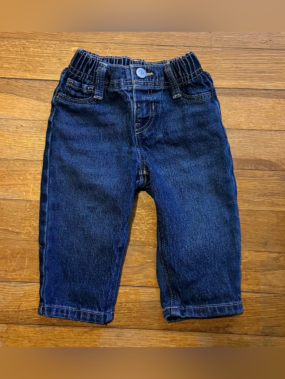 Old Navy Dark Blue Infant Jeans with Elastic Waist - Size: 6-12M